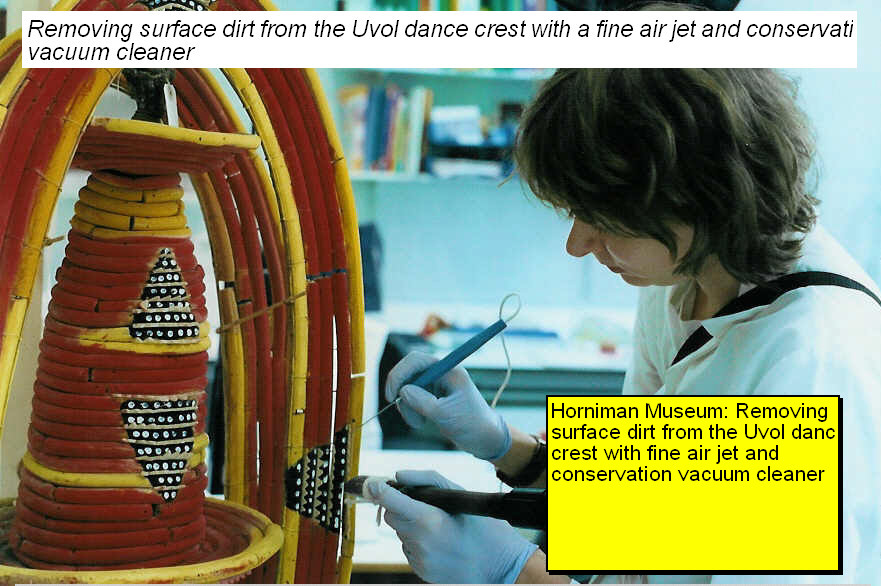 Conservation of a Uvol Dance Crest, Horniman Museum