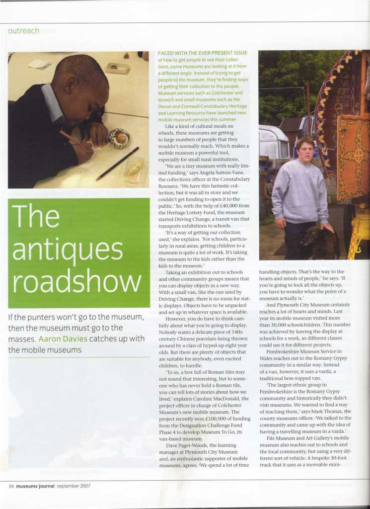Museum Journal article - The Antiques Roadshow