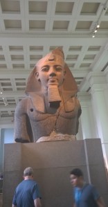 Colossal statue of King Rameses II from Egyptian Western Thebes; British Museum; photograph by Angela Sutton-Vane 2015