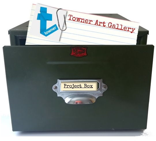 Card index box with Towner Art Gallery index card