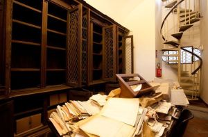 The looted Girolamini; image from the BBC's news site at http://www.bbc.co.uk/news/magazine-25403595