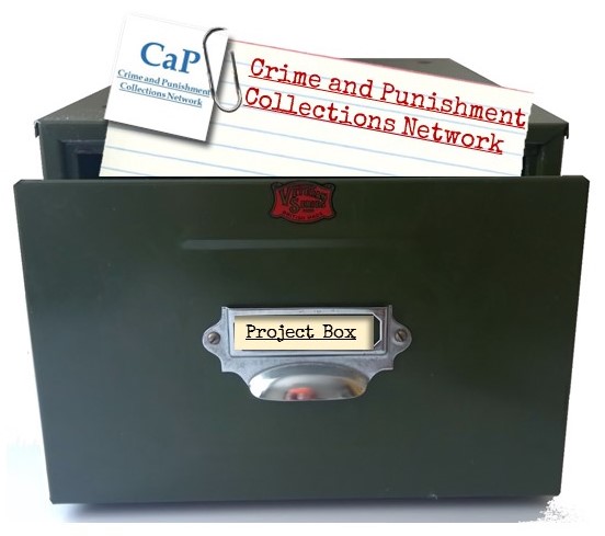Image of card index box with card for the CaP project